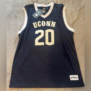 ANDREW HURLEY GENUINE COLLECTIVE UCONN HUSKIES BLUE NIL BASKETBALL JERSEY Medium